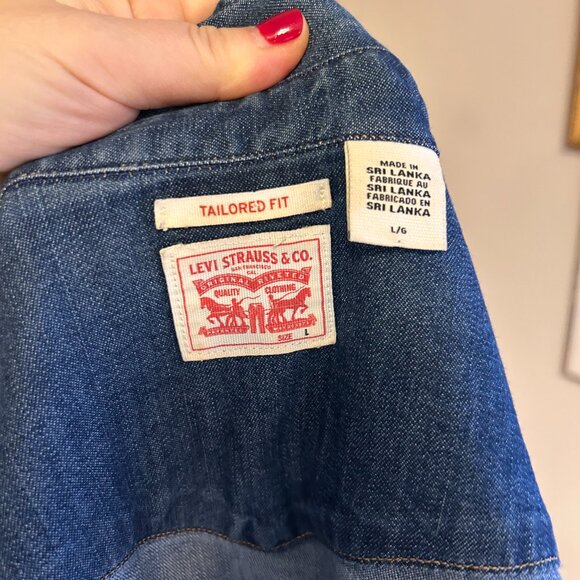 Levi's tailored western shirt with pearl snap buttons - Picture 3 of 3